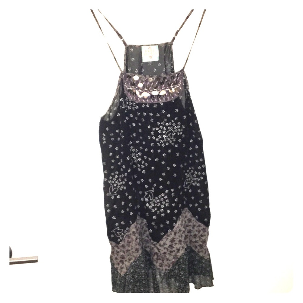 Free People Patchwork Slip Dress | XS